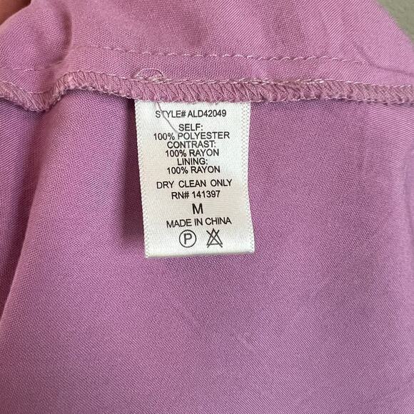 Astr the Label Lace Dress Women's M Purple A-Line Midi Classy Romantic Staple - Picture 7 of 8